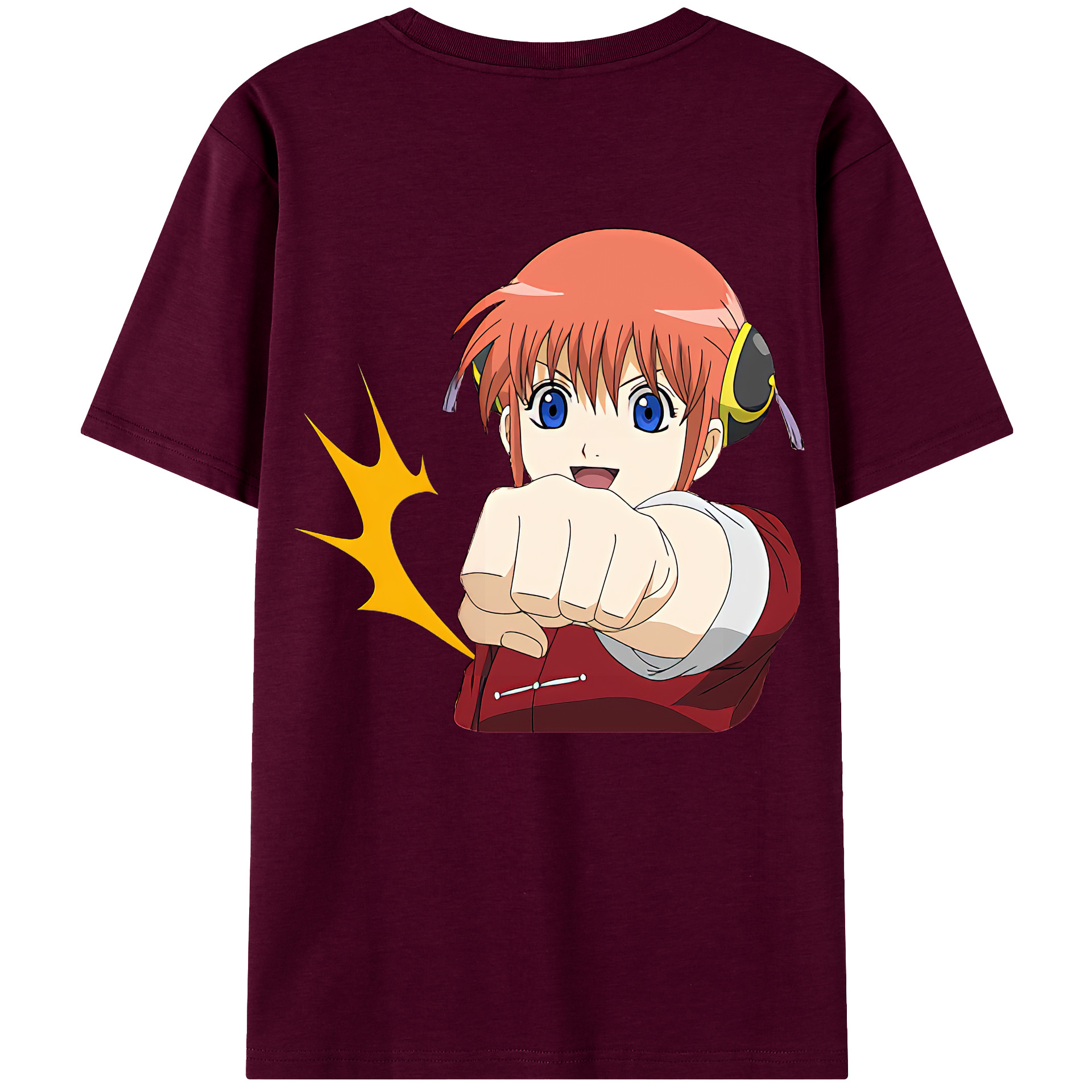 （画像用） ぎんたま 坂田銀時（さかたぎんとき） 神楽 志村新八（しむら しんぱち） GINTAMA Sakata Gintoki Kagura Shimura Shinpachi レディース半袖Tシャツ(バックプリント)